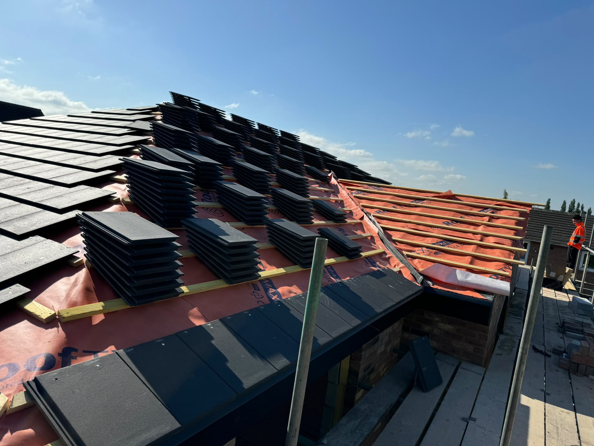 Re roof in progress north yorkshire