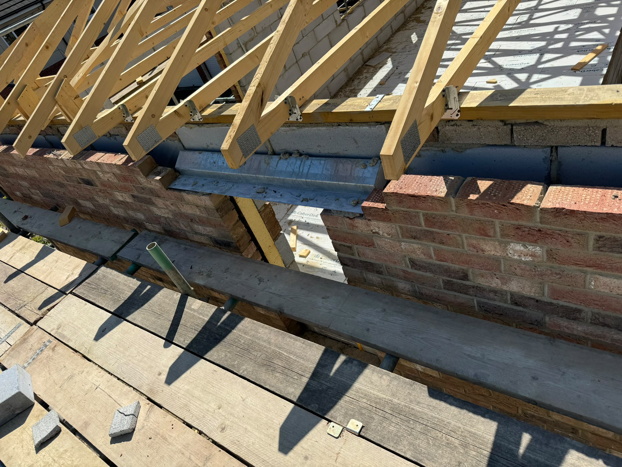 Roof structure lead detail