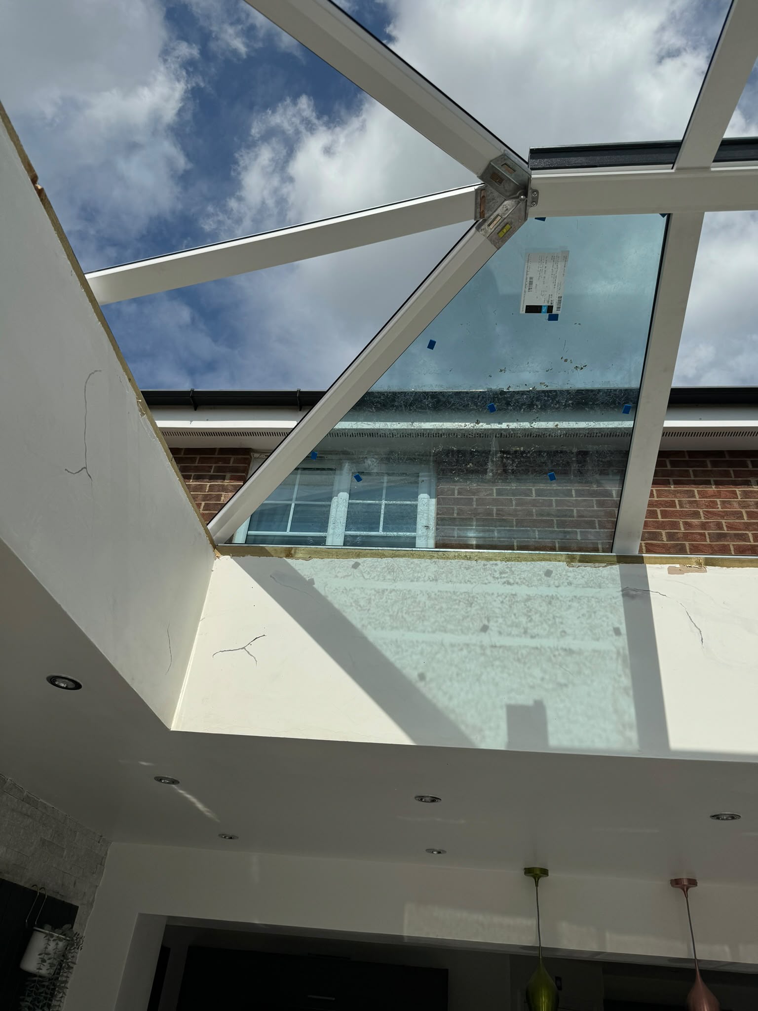 Interior glass lantern rooflight