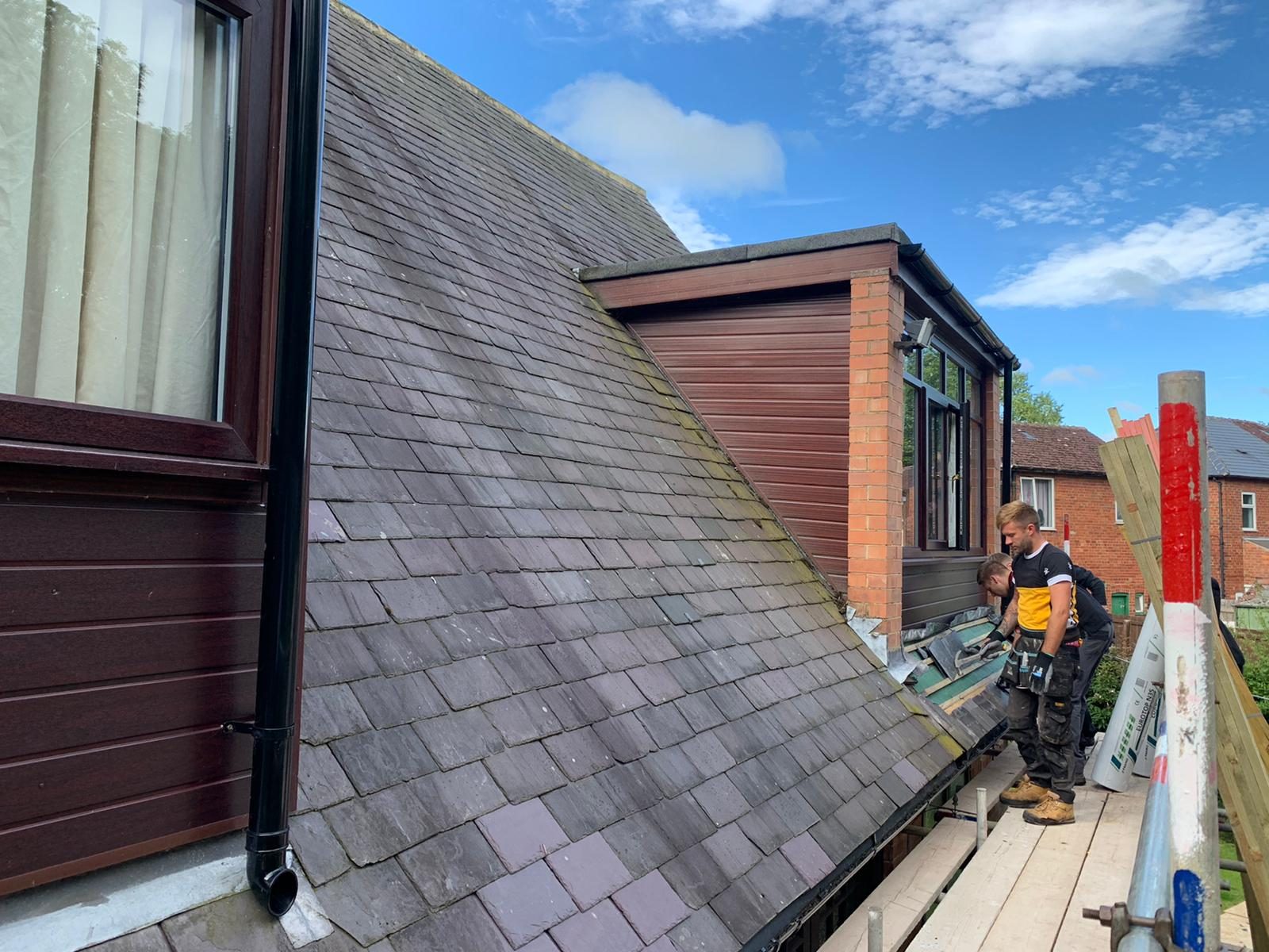 New roof in progress