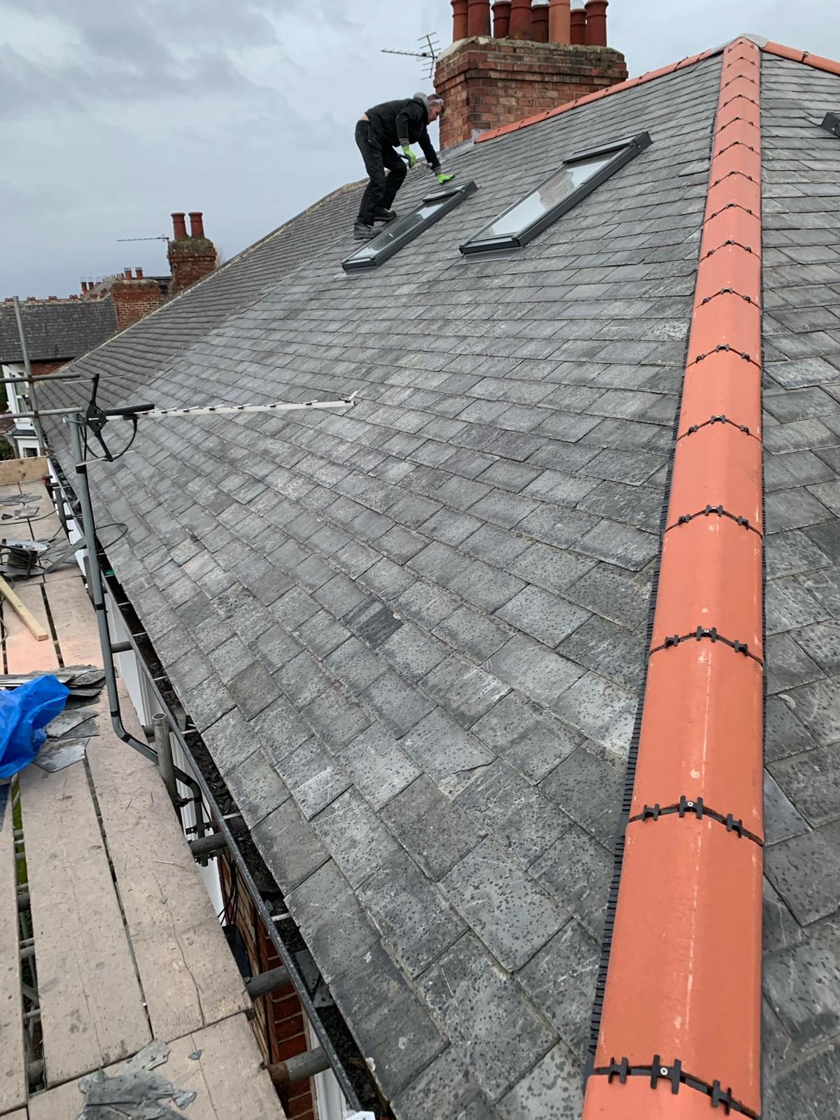 Re roof in progress