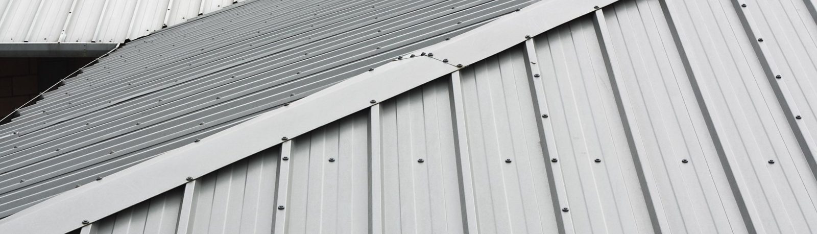 A profiled metal industrial roof